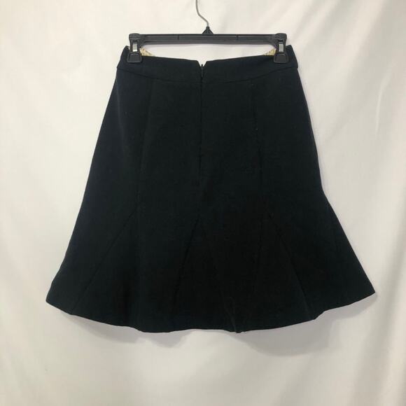 Banana Republic Black Fluted Mini Skirt 0 - Picture 6 of 8